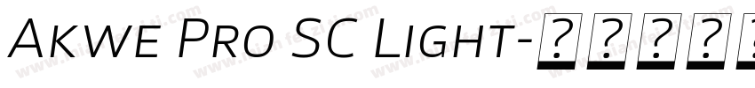Akwe Pro SC Light字体转换
